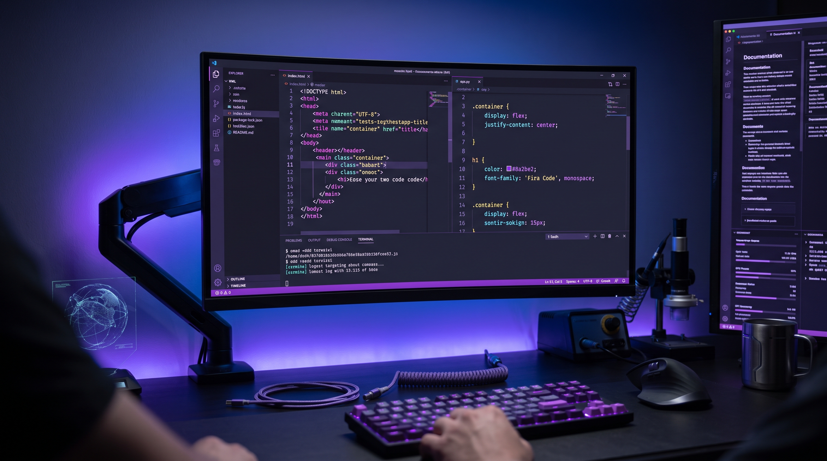 Custom Web Code Engineering Workspace