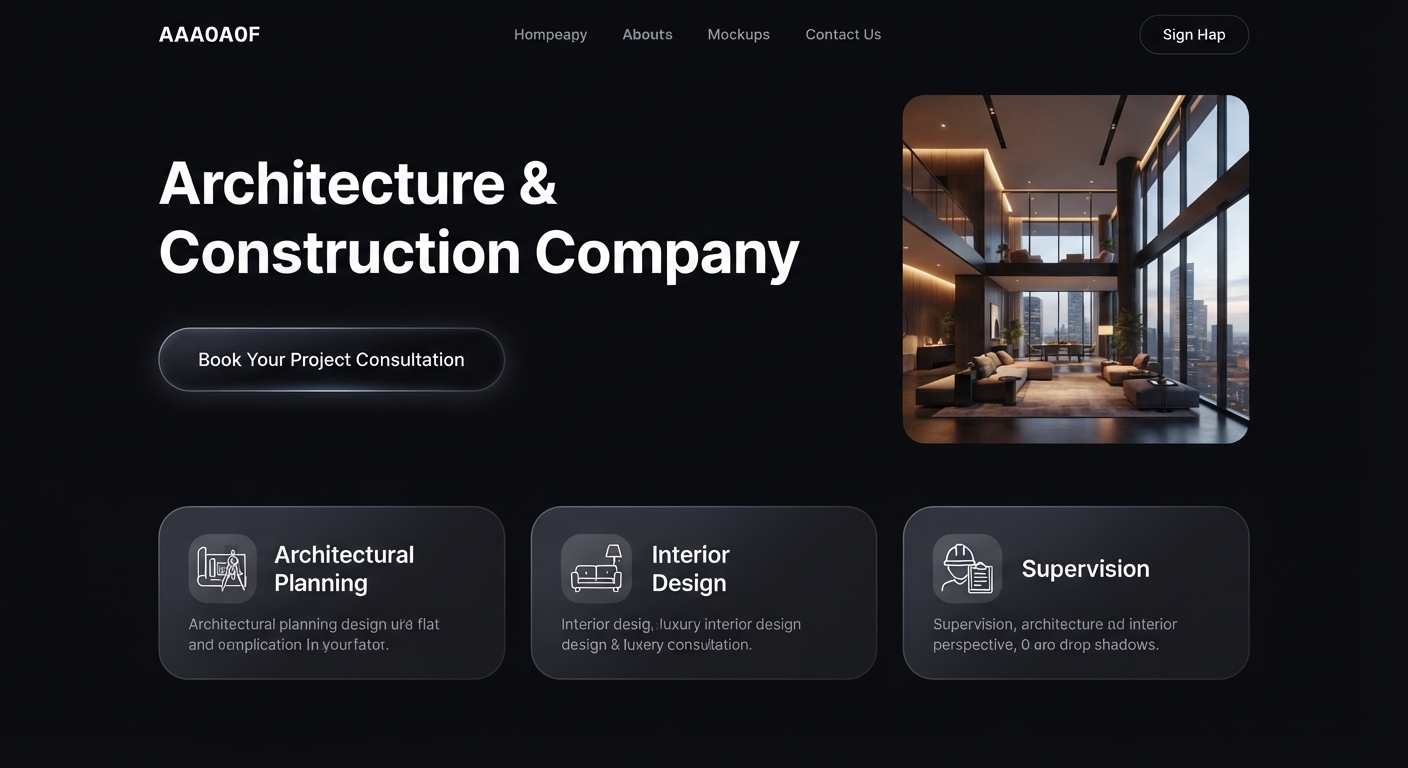 Web Dev | Premium Interior Design & Architecture Portfolio